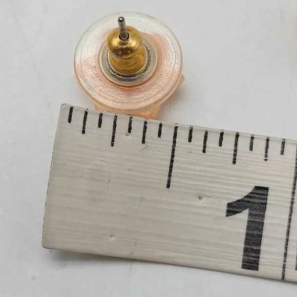 Avon 1983 Pink Convertible Flower Pierced Earrings Vintage - Picture 4 of 5